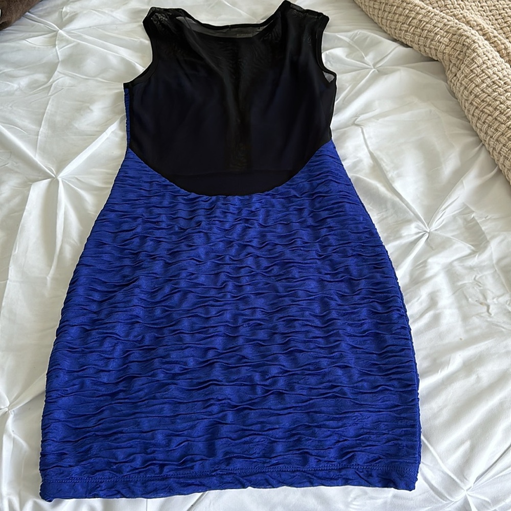 BLUE-BLACK DRESS - Picture 4 of 6